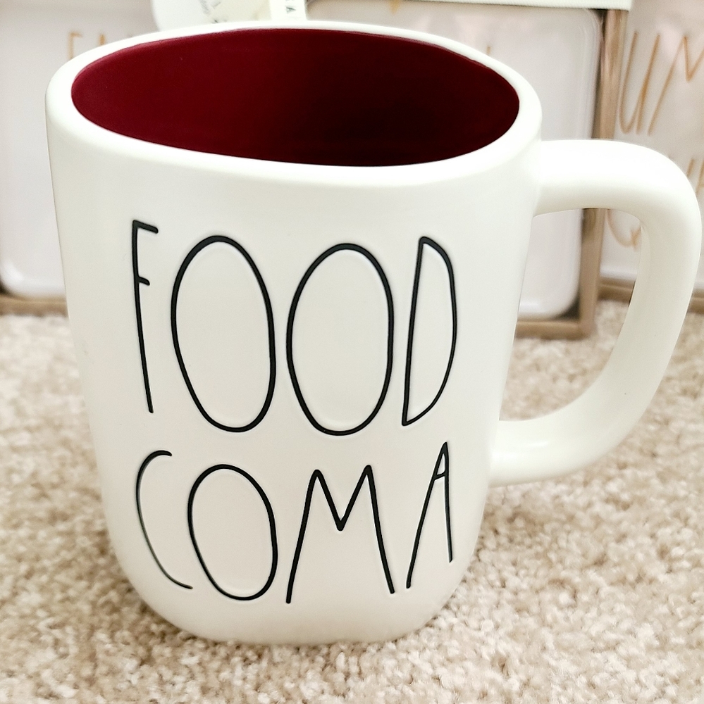 Rae Dunn "Food Coma" Mug 2020